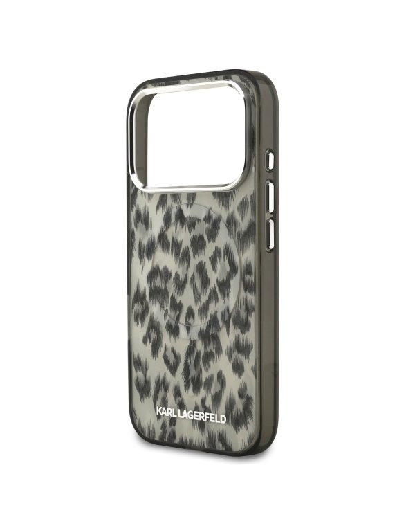 Karl Lagerfeld IML Leopard MagSafe Case Защитный чехол для iPhone 17 Pro / коричневый