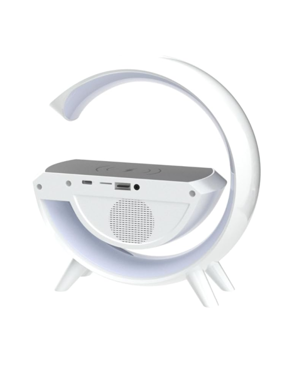 Wolulu AS-50195 Ночник с Беспроводной зарядкой / Bluetooth Колонка / Будильник / LED / RGB