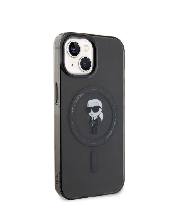 Karl Lagerfeld IML Ikonik MagSafe Case Защитный чехол для iPhone 15 / чёрный