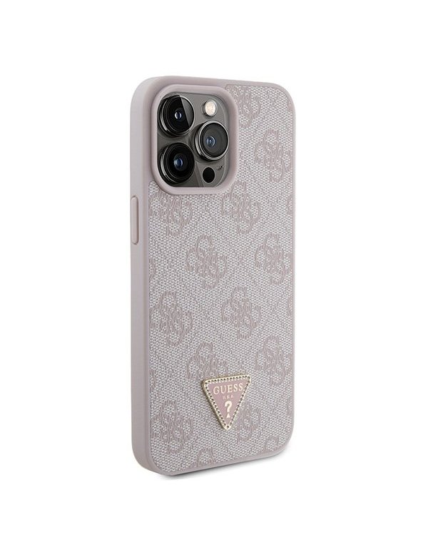 Guess Leather 4G Diamond Triangle Back Case Защитный Чехол для Apple iPhone 15 Pro Max