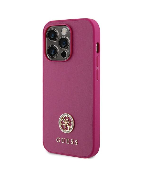 Guess Strass Metal Logo Back Case Защитный Чехол для Apple iPhone 15 Pro