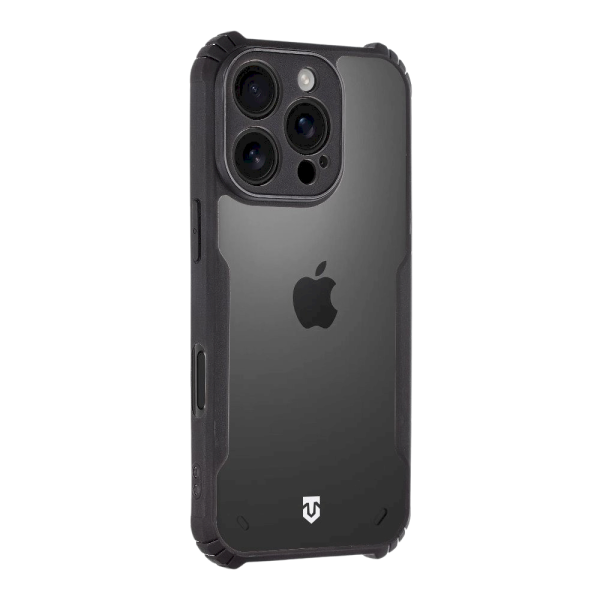 Tactical Quantum Stealth Cover Защитный чехол для Apple iPhone 16 Pro / прозрачный/чёрный