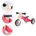 Ecotoys Деревянный беговел розовый