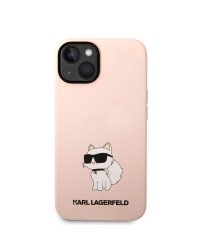 Karl Lagerfeld Liquid Silicone Choupette NFT Защитный чехол для iPhone 14 Plus / розовый