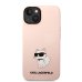 Karl Lagerfeld Liquid Silicone Choupette NFT Защитный чехол для iPhone 14 Plus / розовый