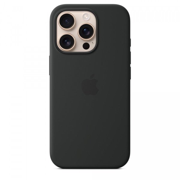 Обложка книги «Apple Силиконовый чехол с MagSafe для iPhone 16 Pro Black»