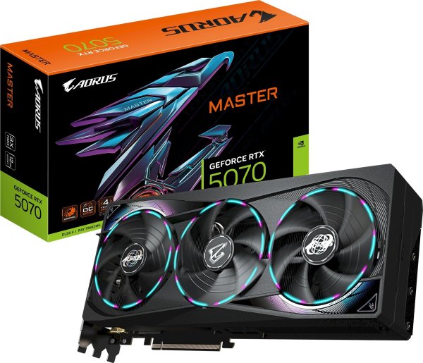 Gigabyte GeForce RTX 5070 Видеокарта AORUS MASTER 12GB GDDR7