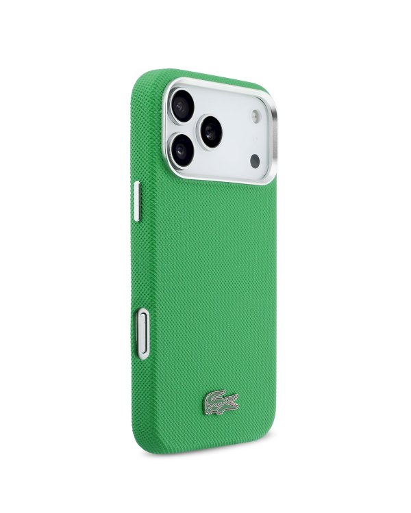 Lacoste PVC Iconic Petit Pique Metal Logo MagSafe Case Чехол для Apple iPhone 17 Pro Max