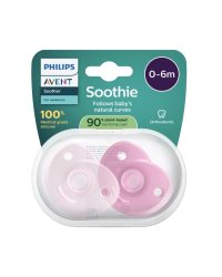 Philips Avent Soothie Детские Пустышки 0-6m 2pcs Pink