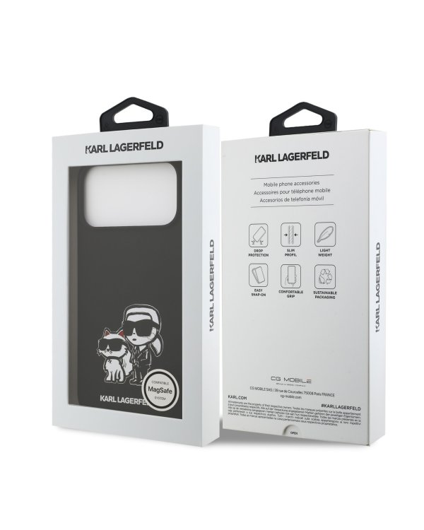 Karl Lagerfeld Ringstand Karl and Choupette MagSafe Case Чехол для Apple iPhone 17 Pro Max