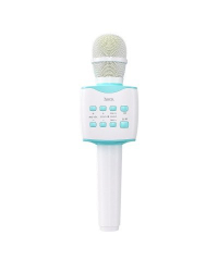 Hoco BK5 Bluetooth Микрофон Караоке с Колонкой / LED / 5W / Aux / USB / MicroSD / Синий