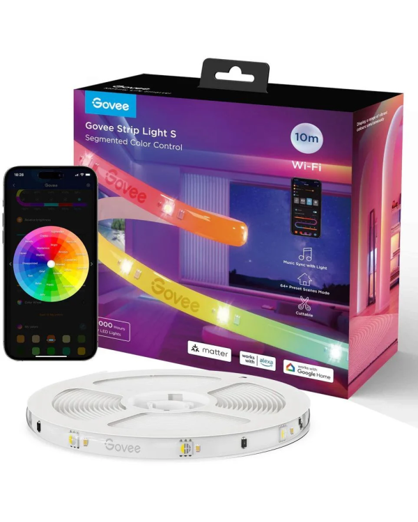 Govee H612C Светодиодная лента Wi-Fi / Bluetooth / RGBIC / 10m