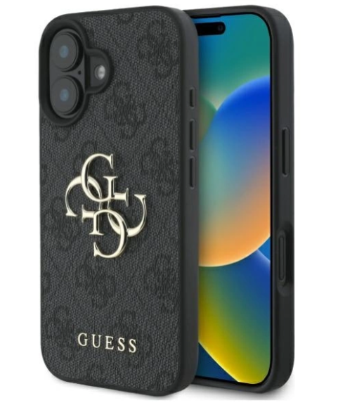 Guess 4G Big Logo Case Защитный Чехол для Apple iPhone 16 Plus Guess 4G Big Logo Case Защитный Чехол для Apple iPhone 16 Plus