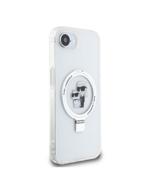 Karl Lagerfeld Ringstand Karl and Choupette MagSafe Case Чехол для Apple iPhone 16e
