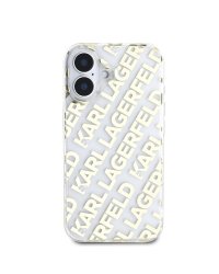 Karl Lagerfeld IML Electroplated Repeated Logo Case Защитный чехол для iPhone 16 / золотой