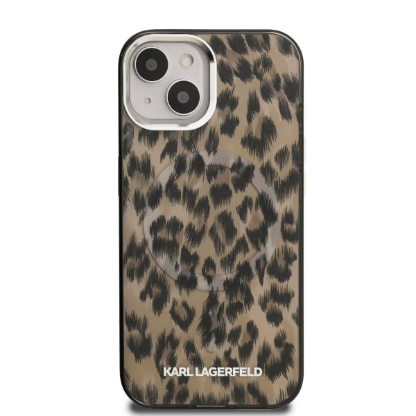 Karl Lagerfeld IML Leopard MagSafe Case Чехол для Apple iPhone 15