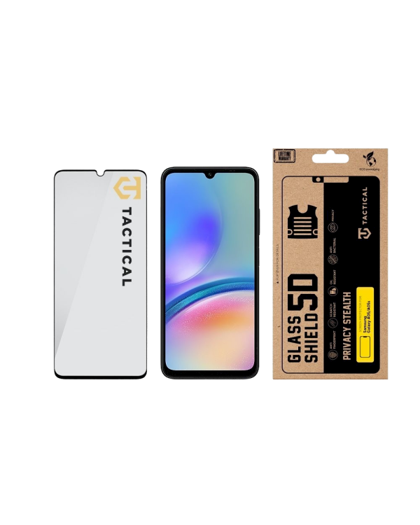 Tactical Glass Shield Privacy Stealth 5D Защитное стекло для Samsung Galaxy A05/A05s / чёрный