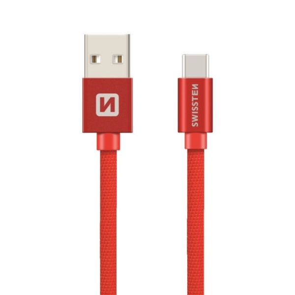Swissten Textile Универсальный Quick Charge USB-C USB Кабель данных 3м