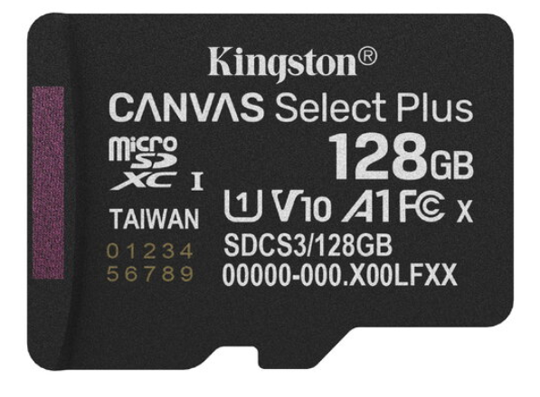 Kingston Canvas Select Plus MicroSDXC Карта памяти 128GB