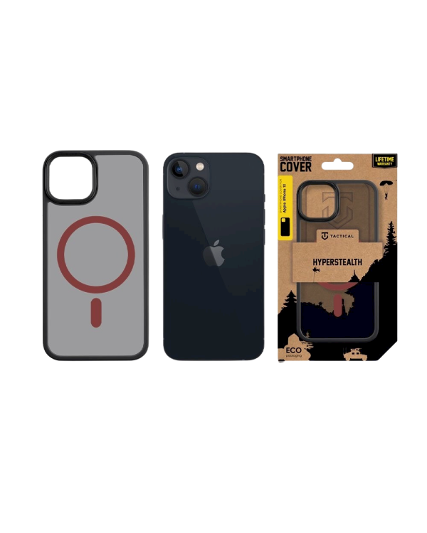 Дополнительное изображение книги «Tactical MagForce Hyperstealth 2.0 Защитный чехол для iPhone 13 / чёрный/красный»