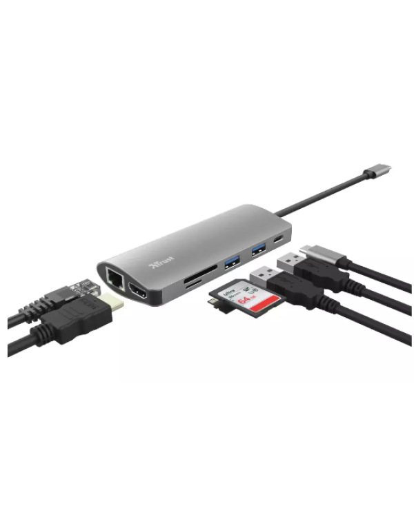 Trust Dalyx 7-в-1 Док-станция USB-C