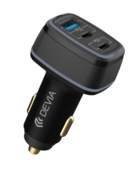 Devia EA361 USB / 2x USB-C Автомобильное Зарядное Устройство 115W