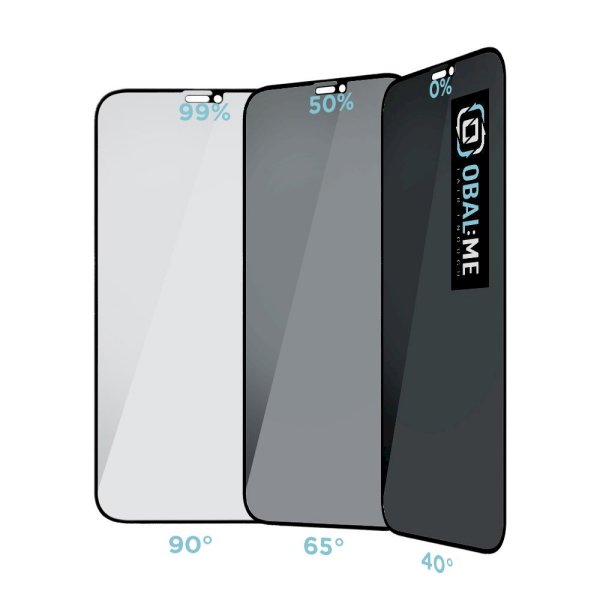Обложка книги «OBAL:ME Privacy 5D Glass Screen Protector Защитное стекло для Apple iPhone 12/12 Pro / чёрный»