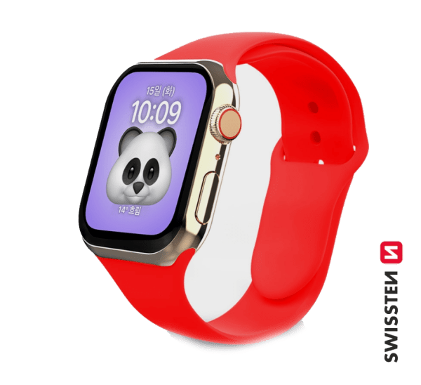 Swissten Cиликоновый Pемешок для Apple Watch 1/2/3/4/5/6 / SE / 38 мм / 40 мм