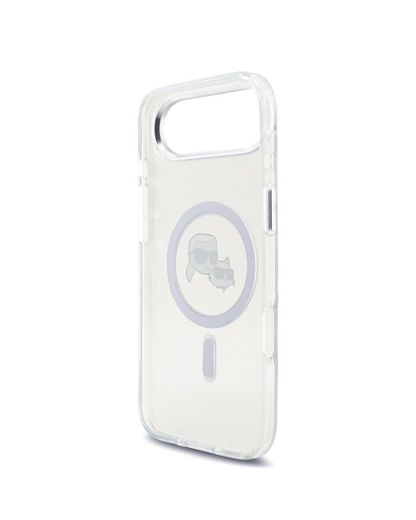 Karl Lagerfeld IML K&CH Heads Metal Frame MagSafe Case Защитный чехол для iPhone Air / прозрачный