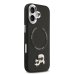 Karl Lagerfeld PU Karl and Choupette Heads Pins MagSafe Case Защитный чехол для iPhone 17 / чёрный