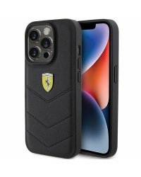 Ferrari Quilted Metal Logo Back Case Защитный Чехол для Apple iPhone 15 Pro