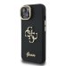 Guess PU Grained 4G Logo Stand Camera Frame Case Защитный чехол для iPhone 13 / чёрный