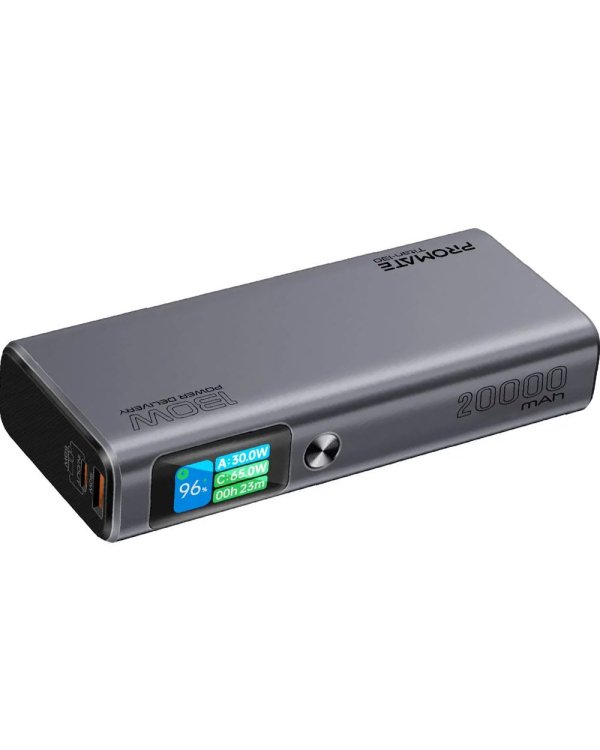 Promate Titan-130 Переносная зарядная батарея 130W / 20000mAh / USB-C PD / QC3.0