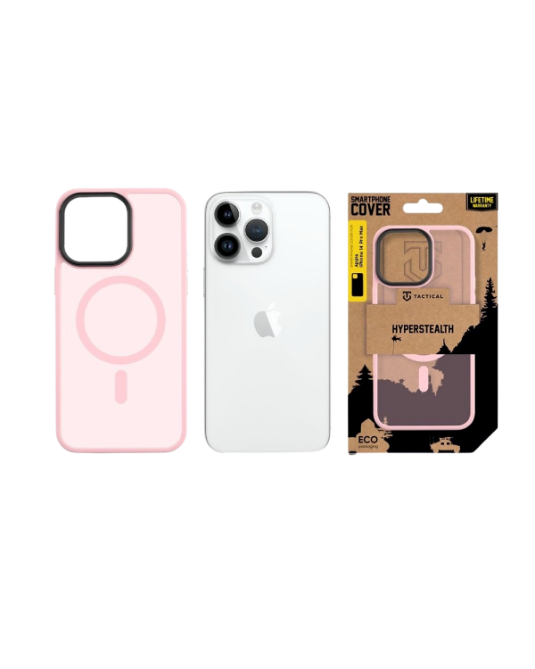 Дополнительное изображение книги «Tactical MagForce Hyperstealth Cover Защитный чехол для iPhone 14 Pro Max / розовый»