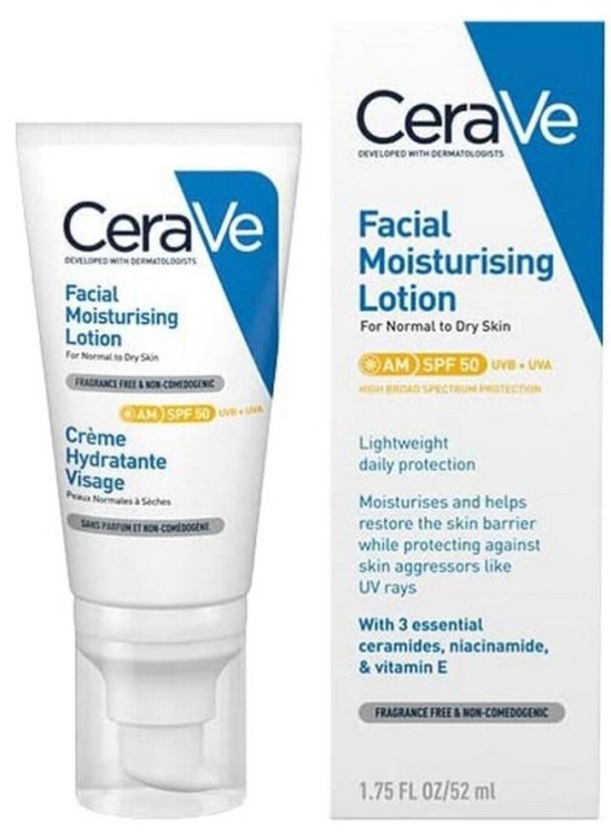 CeraVe Moisturizing Крем для лица SPF50 52 ml