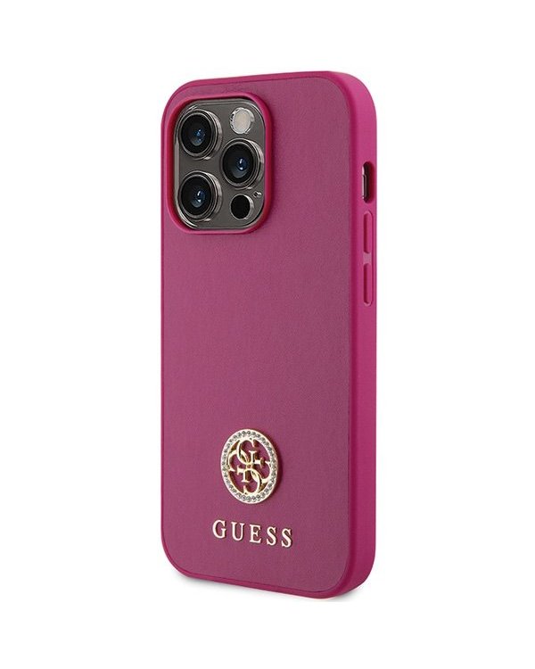 Guess Strass Metal Logo Back Case Защитный Чехол для Apple iPhone 15 Pro Max