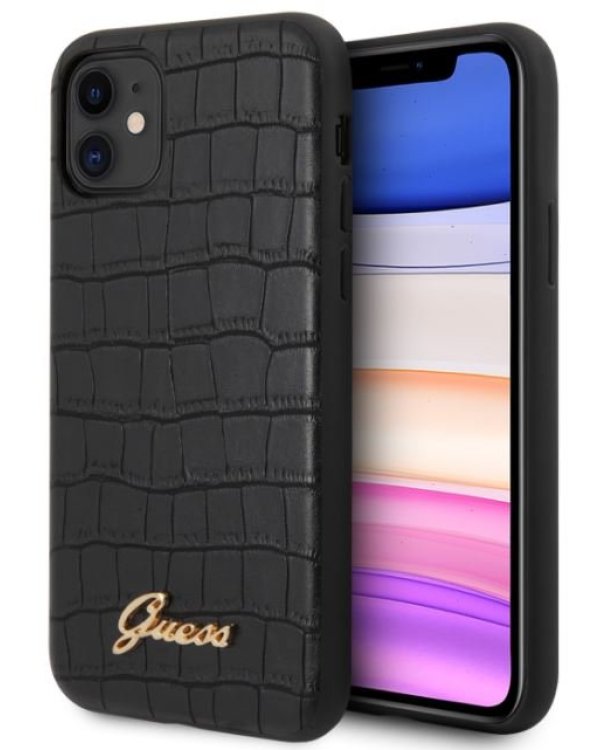 Дополнительное изображение книги «Guess GUHCN61PCUMLCRBK Croco Cover Чехол для Apple iPhone 11 Black»