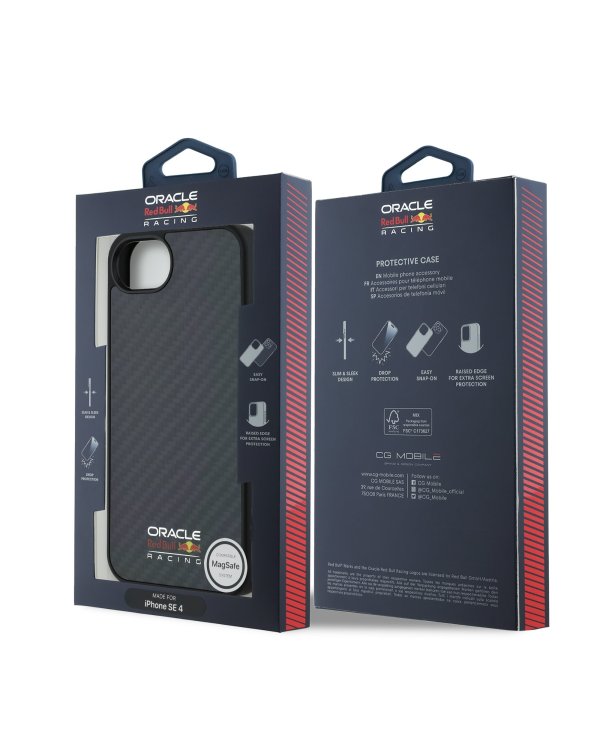 Red Bull Carbon Shiny Logo MagSafe Case Чехол для Apple iPhone 16e