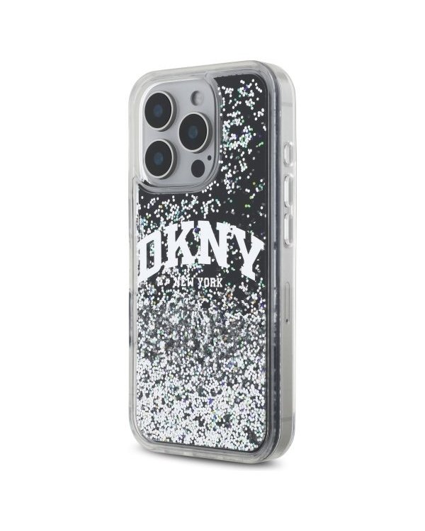 DKNY Liquid Glitter Arch Logo Защитный Чехол для Apple iPhone 16 Pro Max
