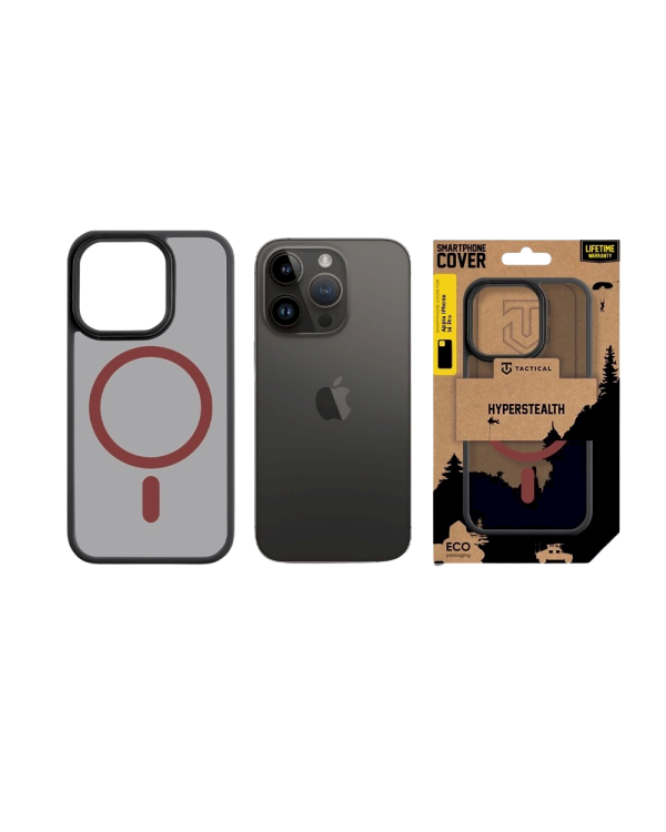 Дополнительное изображение книги «Tactical MagForce Hyperstealth 2.0 Защитный чехол для iPhone 14 Pro / чёрный/красный»