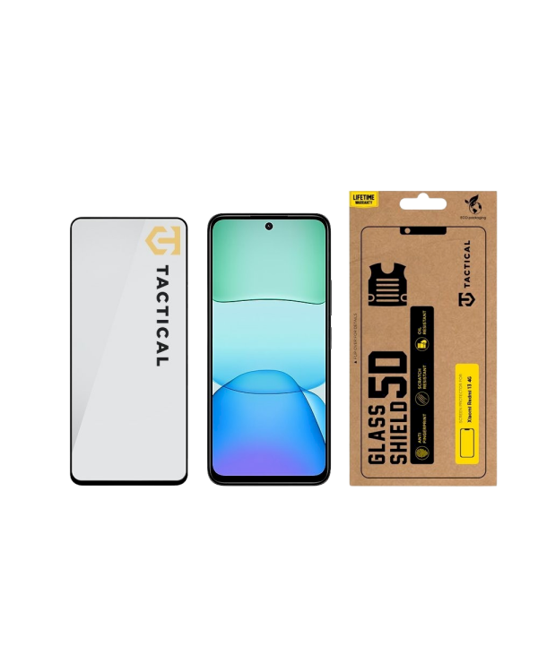 Tactical Glass Shield 5D Защитное стекло для Xiaomi Redmi 13 4G / чёрный