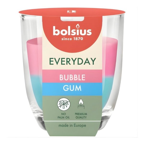 Bolsius Everyday Ароматическая Свеча 80x70mm Bubble Gum