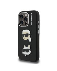 Karl Lagerfeld Grained PU K&CH Heads Case Чехол для Apple iPhone 15 Pro Max