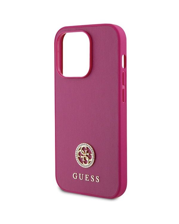 Guess Strass Metal Logo Back Case Защитный Чехол для Apple iPhone 15 Pro