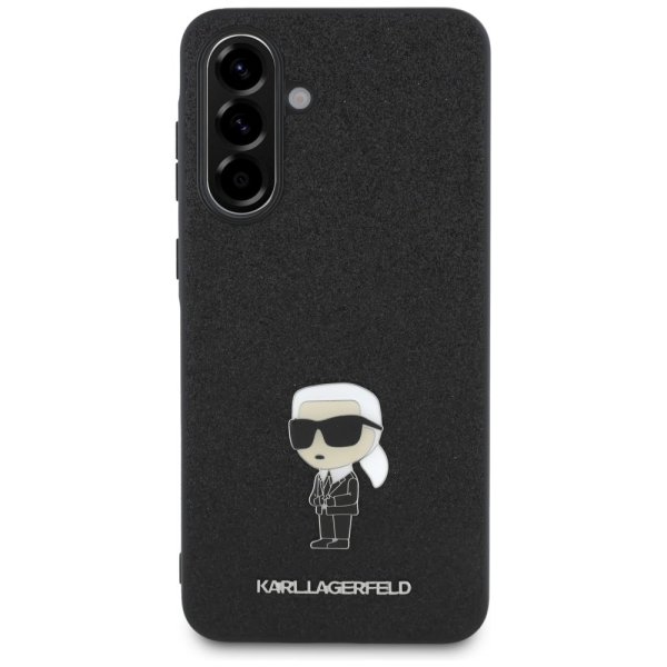 Karl Lagerfeld Fixed Glitter Ikonik Logo Metal Pin Case Чехол для Samsung Galaxy A56 5G