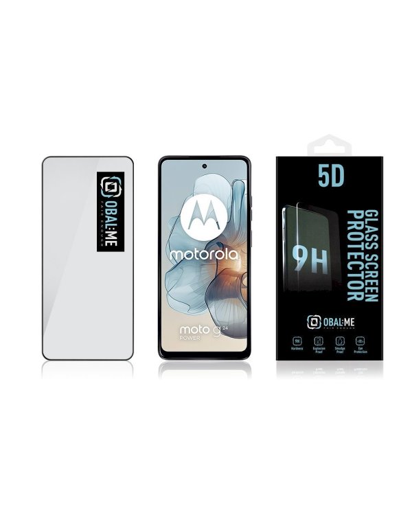 Дополнительное изображение книги «OBAL:ME 5D Glass Screen Protector Защитное стекло для Motorola G24 Power/G04/G04s/E14 / чёрный»