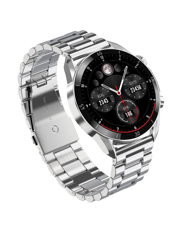 Garett Smartwatch V10 Leather / AMOLED / Bluetooth / IP68 / Backlit display / Sports modes Умные часы