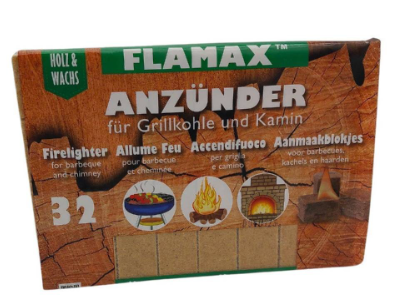Flamax Экологически чистые кубики для зажигалок 32шт