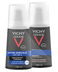 Vichy Homme Антиперспирант 24H / 2 x 100 ml