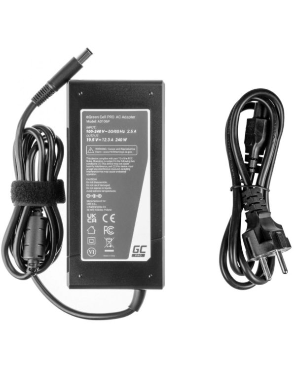 Green Cell PRO Зарядное Устройство для Ноутбуков Dell Precision / Alienware 17 240 Вт